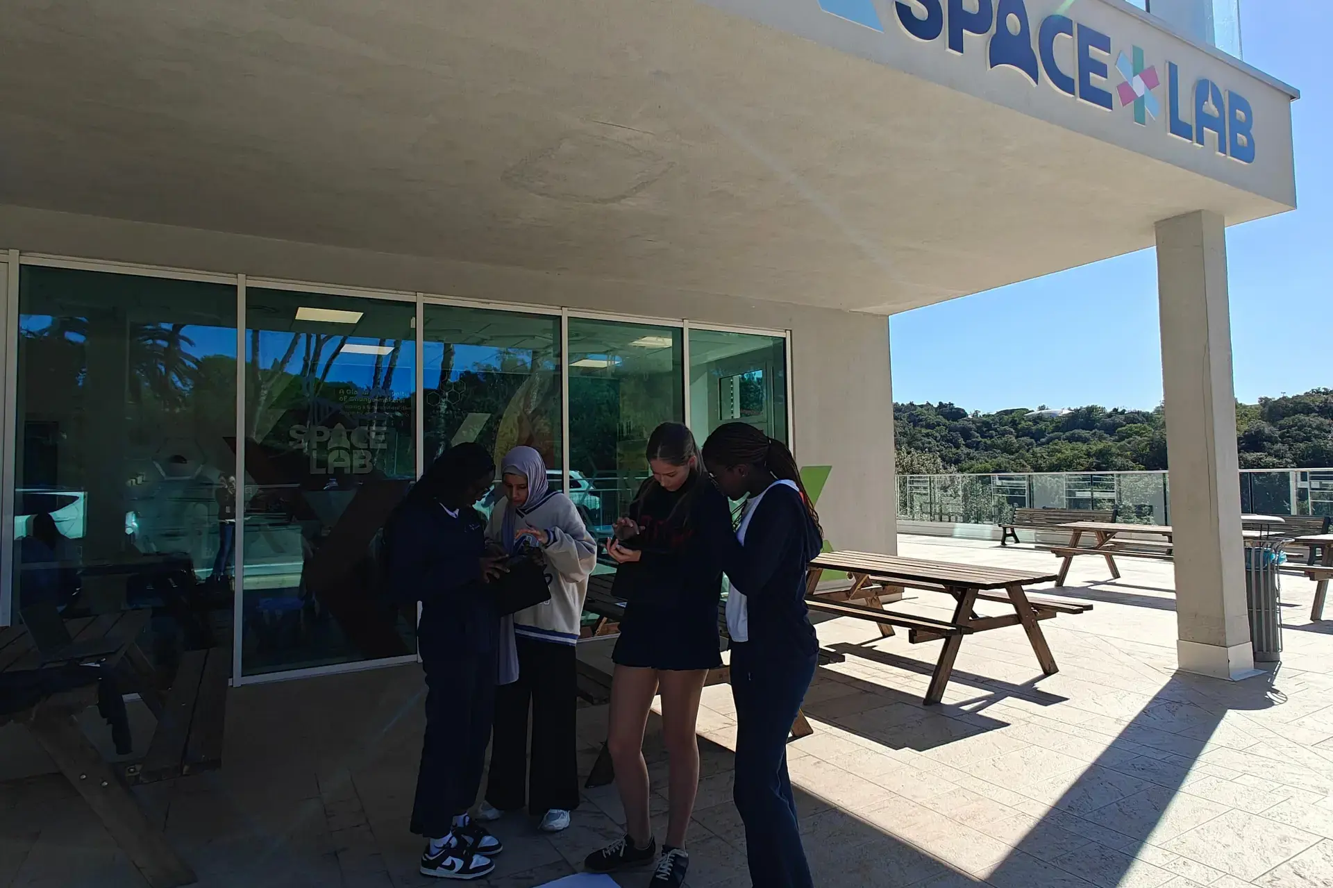 entrance to the space lab