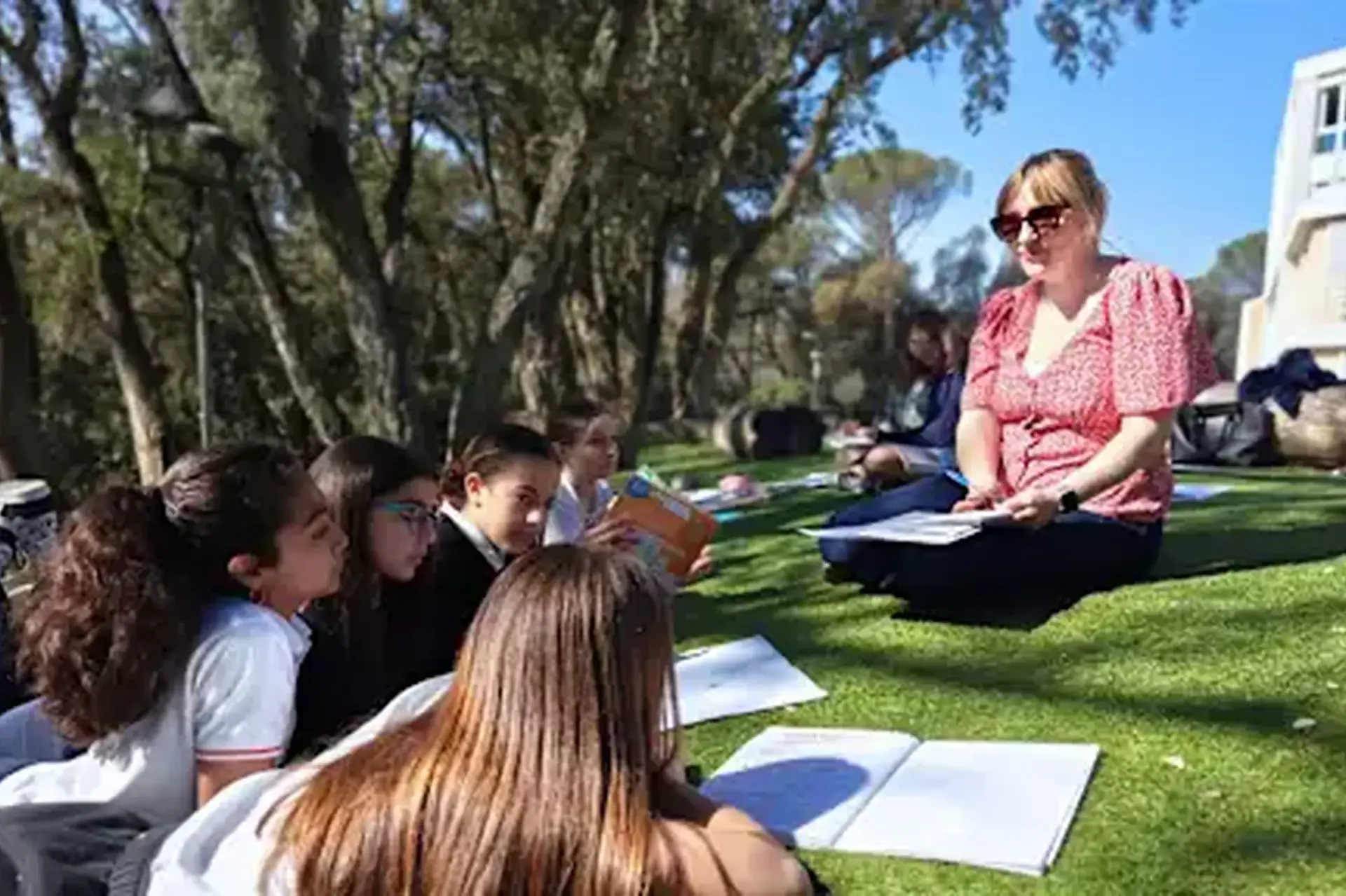 Outdoor lesson at RIS